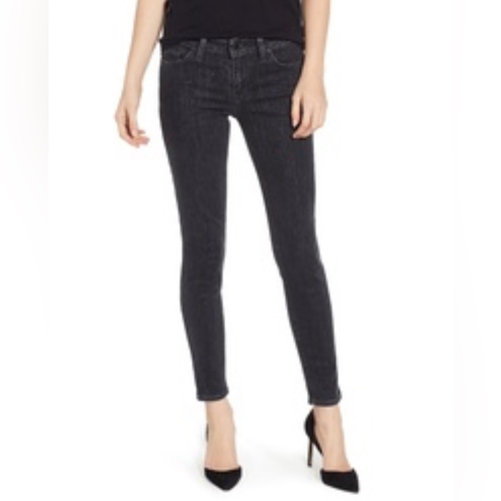 Hudson Krista Ankle Super Skinny Black Jeans. Sz 27